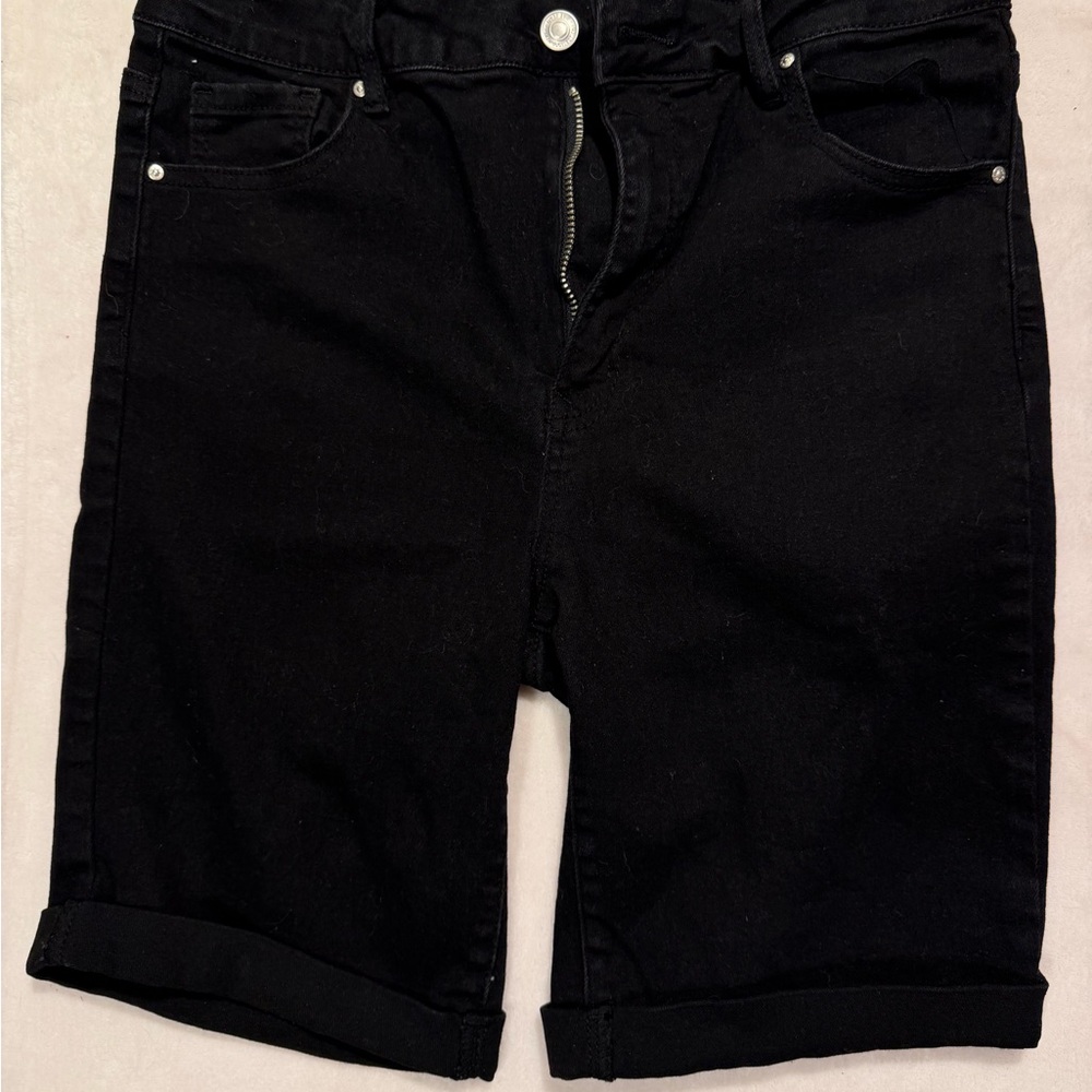 Wax Jean Black Women's Denim Bermuda Shorts
